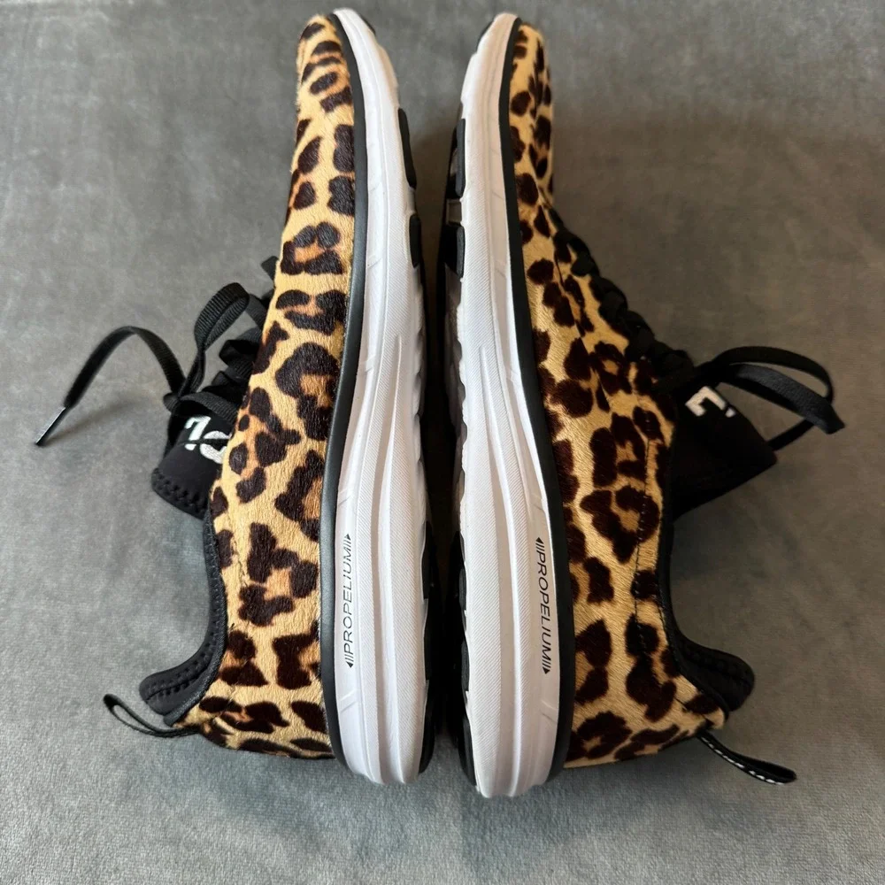 APL Womens TechLoom Phantom 10.5 Leopard Calf Hair Running Sneaker Athleisure